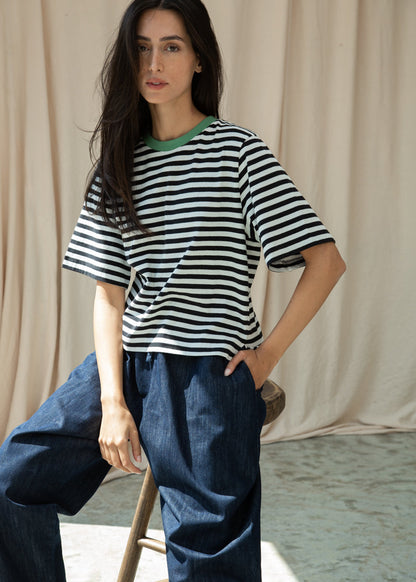 Cedar-Leigh Organic Cotton Denim Trousers in Indigo