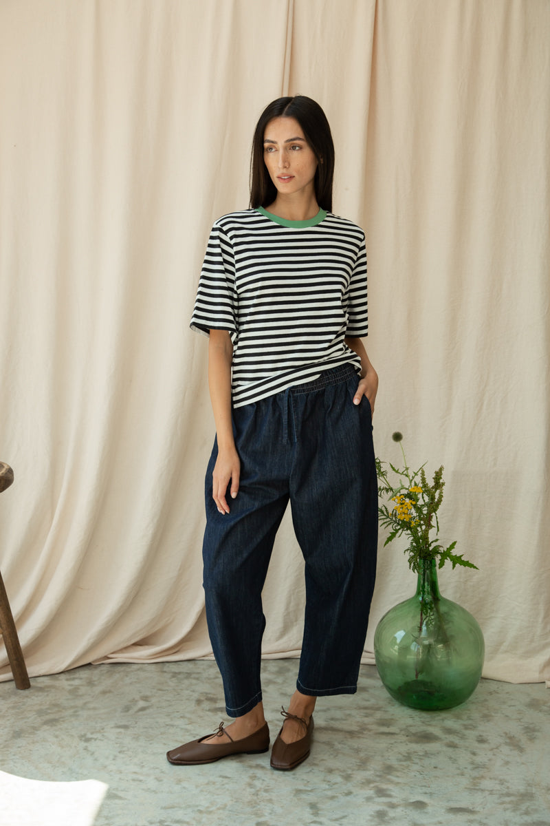 Cedar-Leigh Organic Cotton Denim Trousers in Indigo