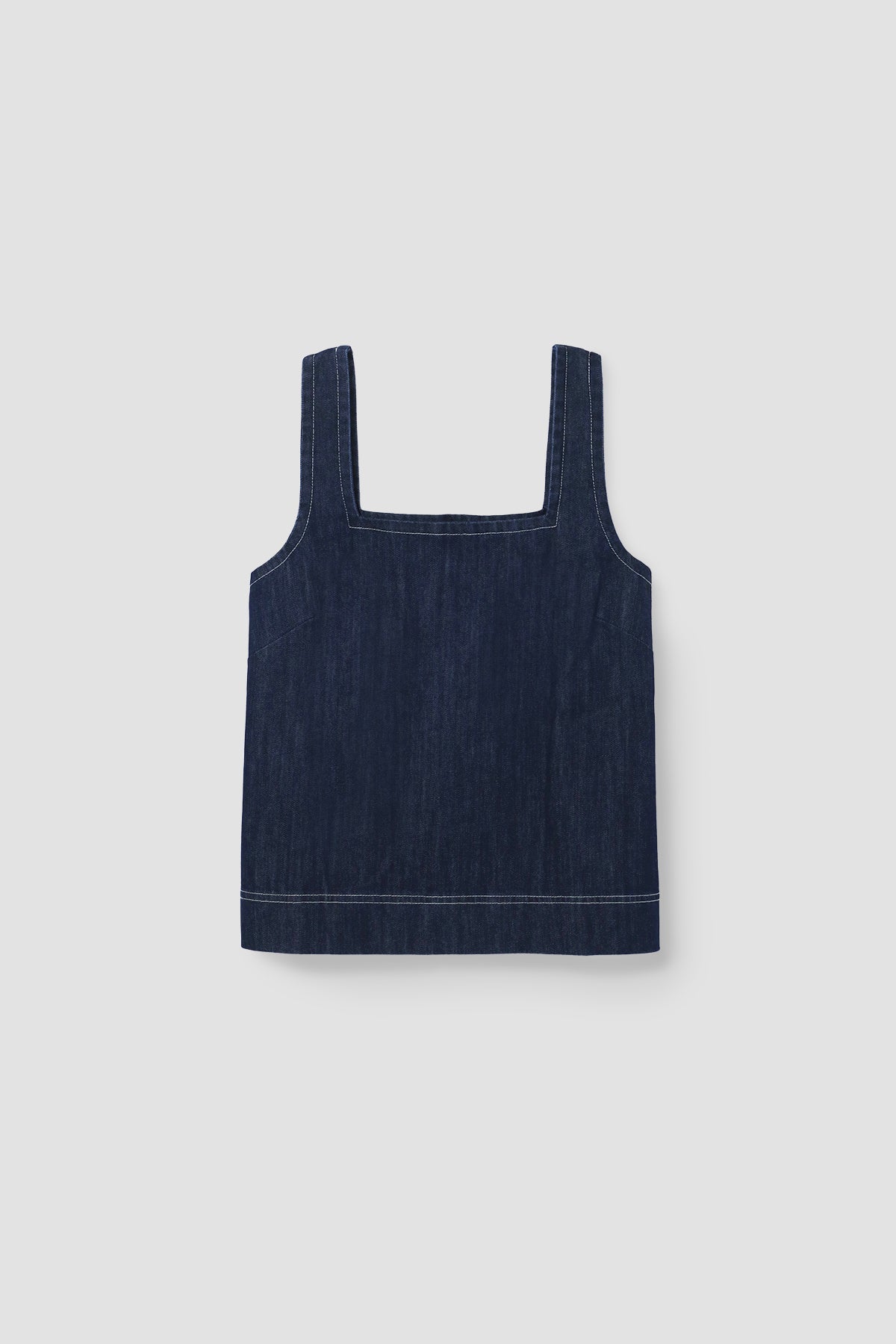 Jess-Leigh Organic Cotton Denim Vest in Indigo