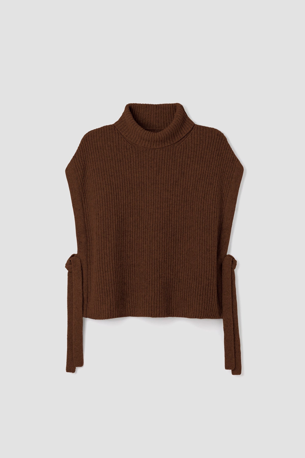 Kanon Recycled Wool Knitted Vest in Tan Marl