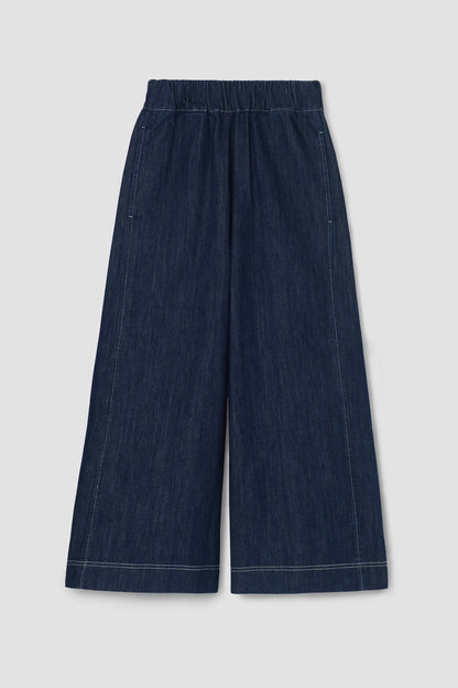 Nicole-Leigh Organic Cotton Denim Trousers in Indigo